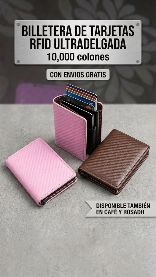 Billetera Tarjetero RFID Ultradelgada