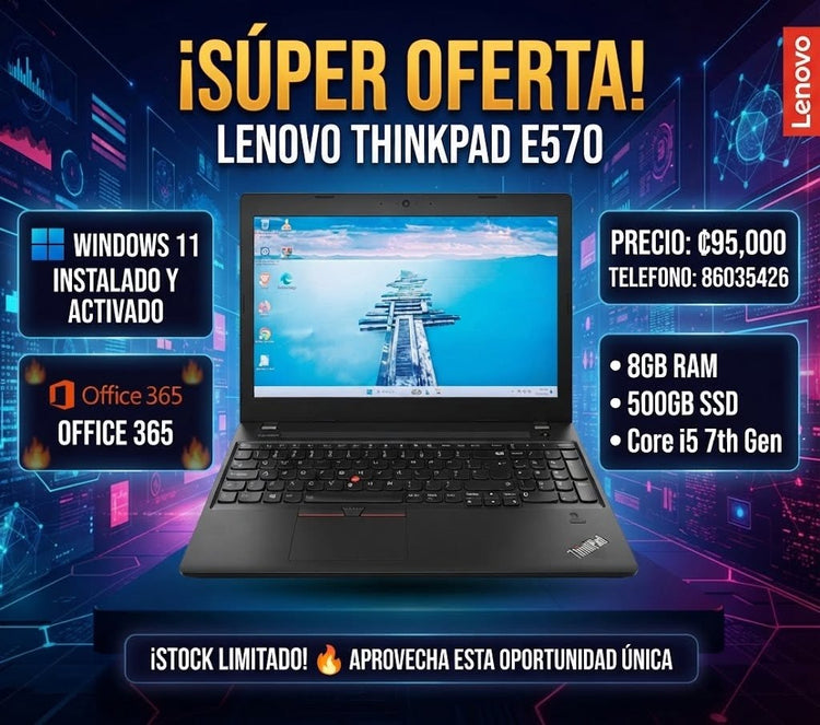 🔥 ¡IMPARABLE! Laptop Lenovo ThinkPad E570