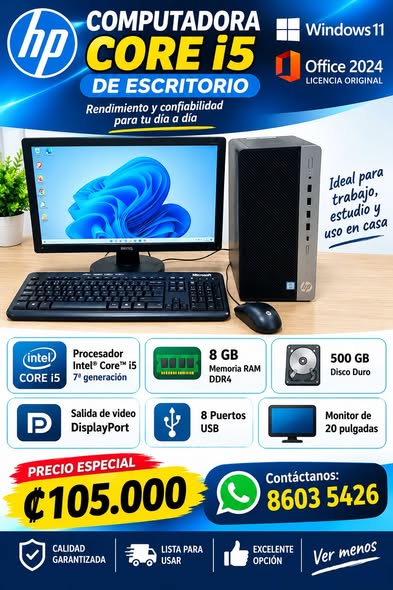 Computadora de Escritorio HP Pro